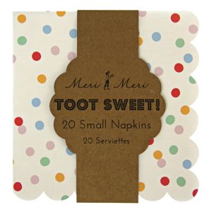 Meri Meri Toot Sweet Spotty Small Napkin