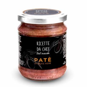 Ricette Da Chef Black Olive Pate 180 g Jar ITALY