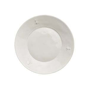 La Rochere French Bee Ceramic 4 Pack Dessert Plate ECRU 21cm
