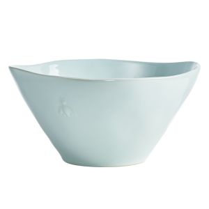 La Rochere French Bee Ceramic Salad Bowl BLUE 26cm NEW