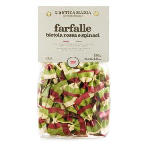 Pasta Antica Madia Farfalle red beet spinach ITALIA 250 g