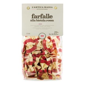 Pasta Antica Madia Farfalle Red and White 250 g NEW