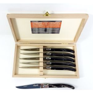 Laguiole Jean Dubost Black Horn Steak Knife