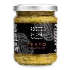 Ricette Da Chef Truffle Pesto Italian Basil 180 g Jar ITALY
