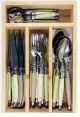 Laguiole Jean Debost 24 Piece Cutlery Set LICHEN MIX Made in France