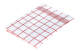 Redecker Linen GlassCloth RED CHK 50x70 