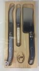 Laguiole Jean Dubost 3 Piece Cheese Set Atelier Blue 