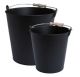 Redecker Bucket 2 Set Galvanized 10 and 5L Wood Handle