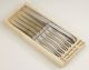 Laguiole Dubost France 6 S/Steel Steak Knives Flat wood Box