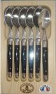 Laguiole 6 Table Spoons BLACK ABS 1.2 OpenBox