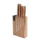 JDB Block 4Pce Natural Life Kitchen Knives+Sharpner GBox NEW