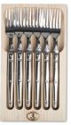 Laguiole Jean Dubost 6 Table Forks Stainless Steel *Made in France 