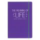 Wild and Wolf HappyJackA5 Meaning Of Life Notebook Purple