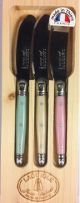 Laguiole Jean Dubost 3 Piece Spreaders Pastel