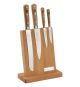 JDB 1920 4Pce Kitchen Knife Block Set Oak Handle