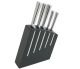 Jean Dubost Kimono Kitchen Knife Set & Black Knife Block