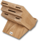 KAI Knife Block Beech 5 Slots (Empty) +Cook Book Stand