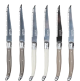 Laguiole Jean Dubost 6 Steak Knives Linen Mix 