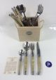 Laguiole 24 Pce SQRBOX+Rope L/HORN S/FNEW