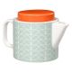 Wild and Wolf Orla Kiely Teapot Linear Stem Duck Egg Blue 1L