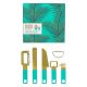 Pretty Useful Tools Cocktail Tool Set, Tropical Topaz