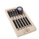 Laguiole 6 Tea Spoons BLACK 1.2 LF OpenWoodBox NEW