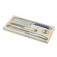 Laguiole 3 Pce Cheese Set ATELIER BLUE STD ECO OpenWoodBox