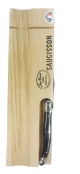 Laguiole Sausage Board & 1.2mm Black Knife 